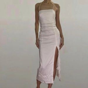 New maxi dress with open back from Zara